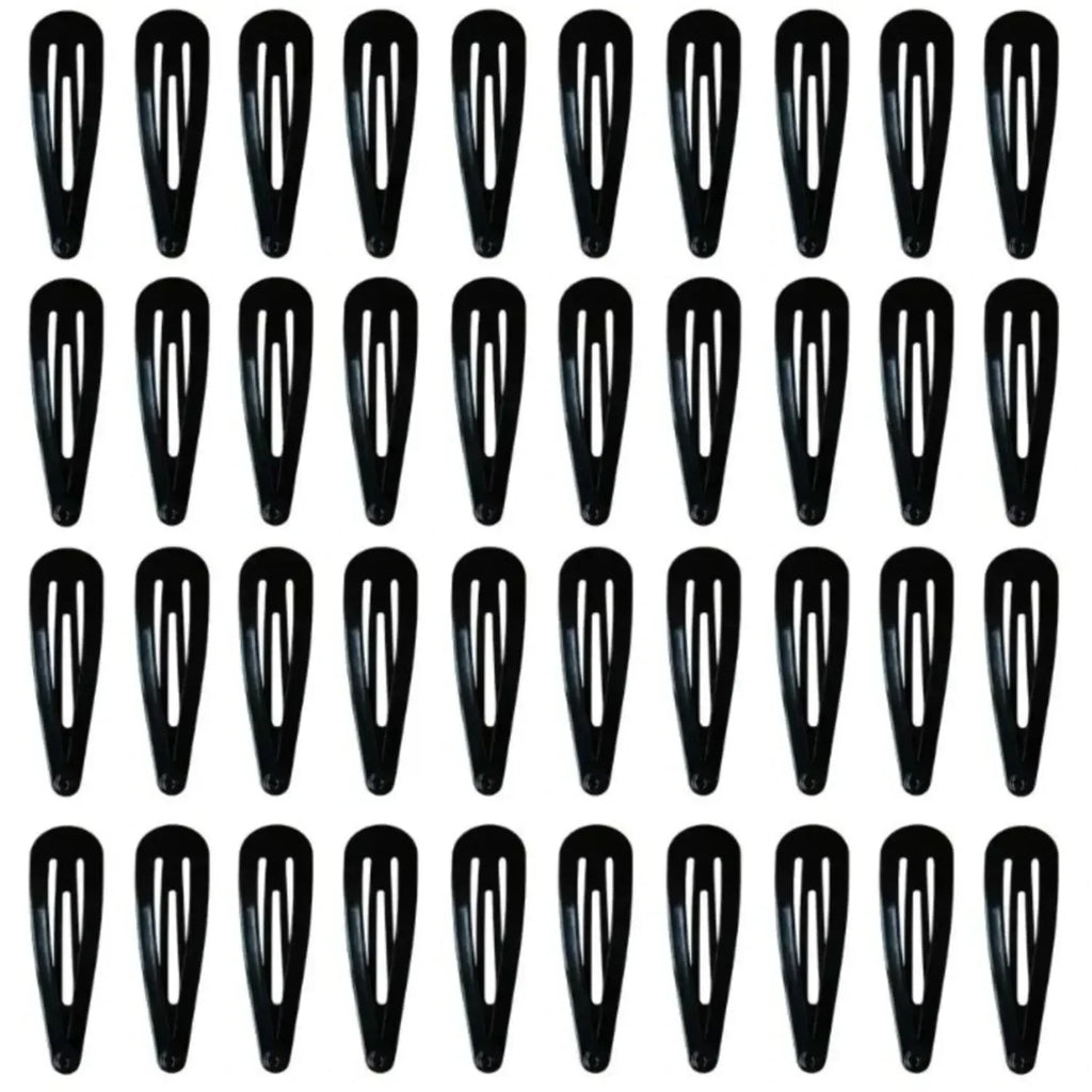 50Pcs Snap Hair Clips Candy Color Glossy 2 Inches No Slip Metal Hair Pins Clips Barrettes Accessories for Baby Girls Toddlers