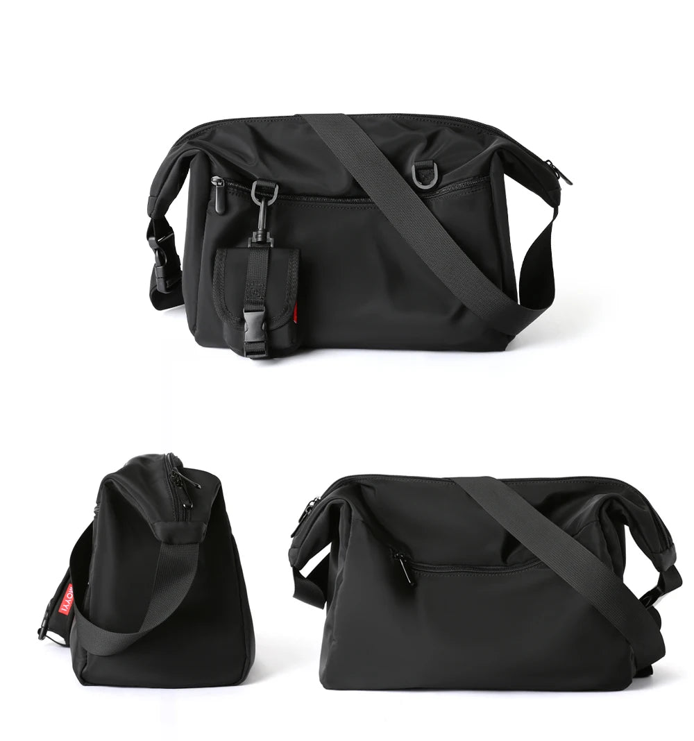 MOYYI INS Korean Style Men Messenger Bags Women Travel Casual Large Hobo Bag Waterproof Nylon Laptop Crossbody Shoulder Bag