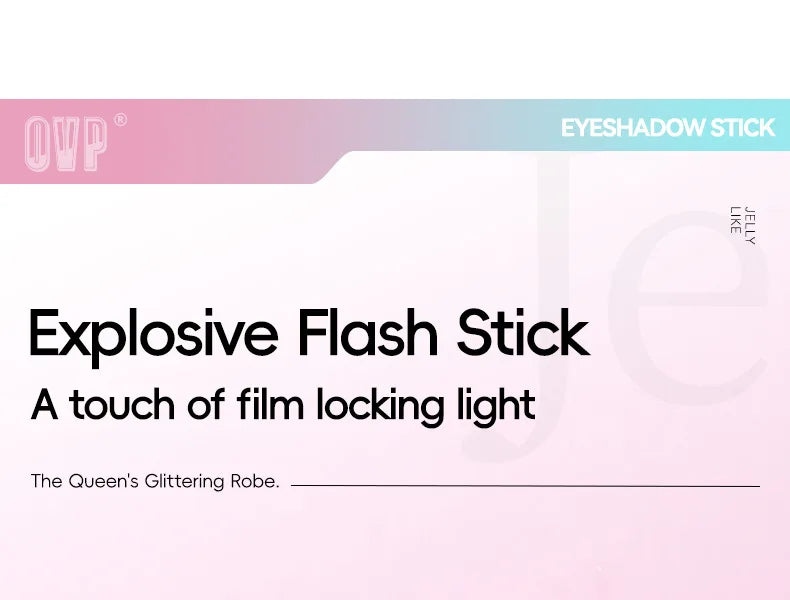 4-piece Water-glow Eyeshadow Stick Set, with Shimmering and Fine Glitter Effect, and Does Not Easily Smudge The Makeup.