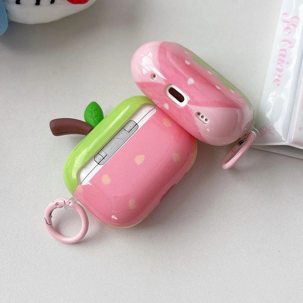 Simple Chic Watermelon Strawberry Tomato Fruit Pattern Cover For AirPods 1 2 3 4 Pro Pro2 Protective Earphone Case For AirPods 4