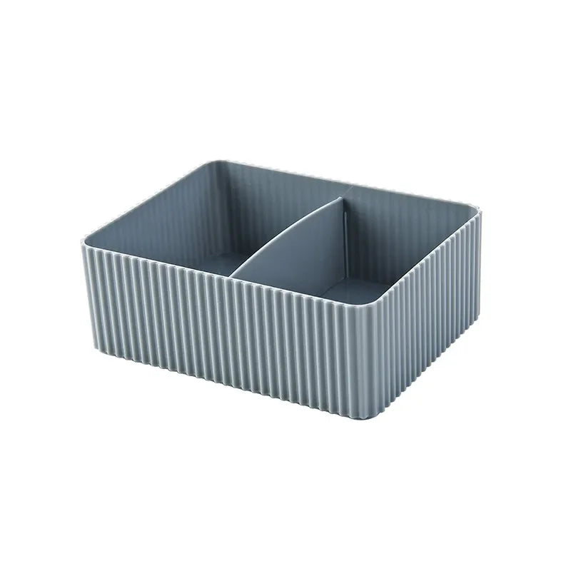 Home Storage Container Plastic Grid Desktop Sundries Storage Box Makeup Organizer Cosmetic Closet Bin Office Bathroom Home Use