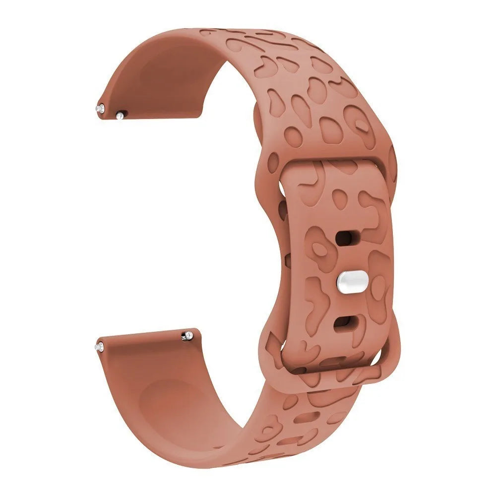 18mm 20mm 22mm Silicone Strap For Garmin Forerunner 265 255 255S 265S 245 245M 645 645M 55 158 165 Smart Watch Engraved Band