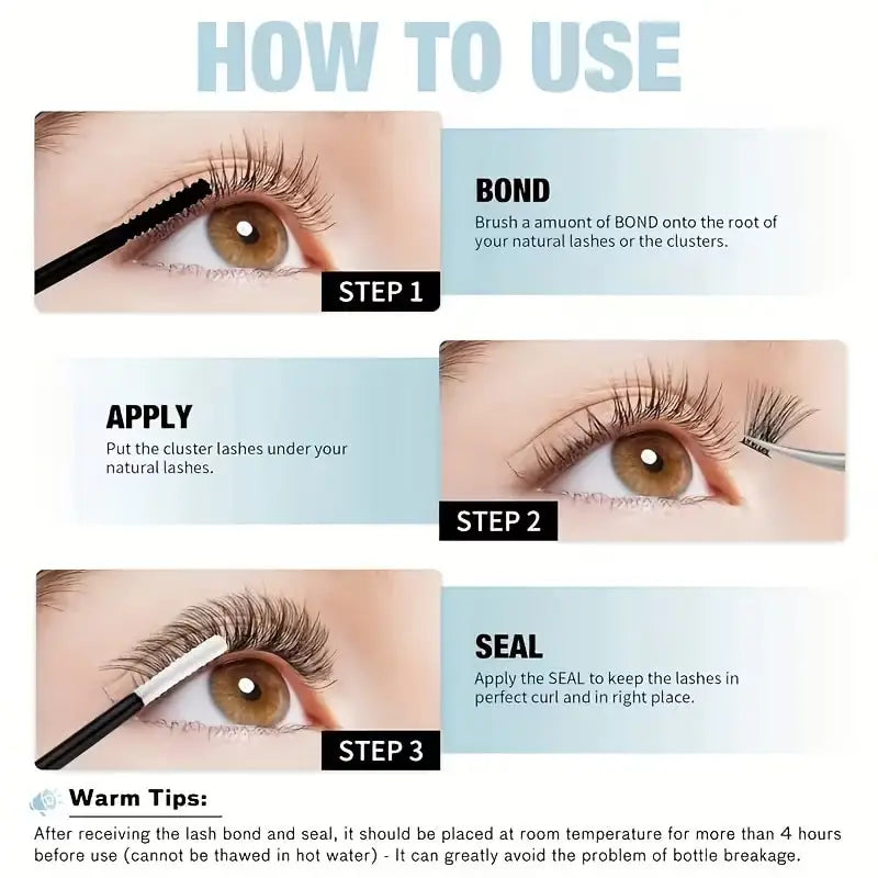 Sets of cluster lashes