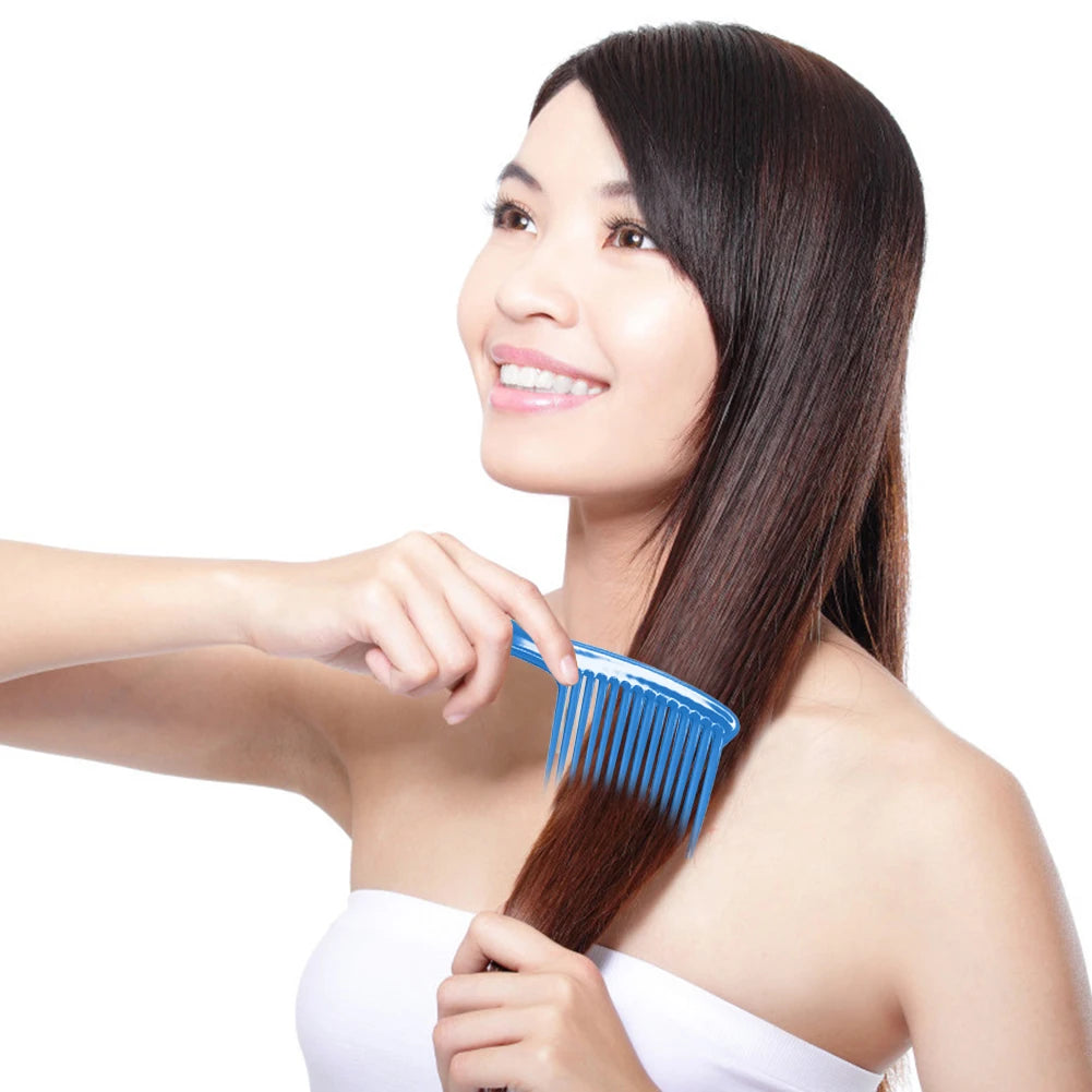 Hair Comb Detangling Reduce Hair Loss Comb Portable Black Wide Tooth Comb Plastic Heat-resistant Brush Hair Styling Tool