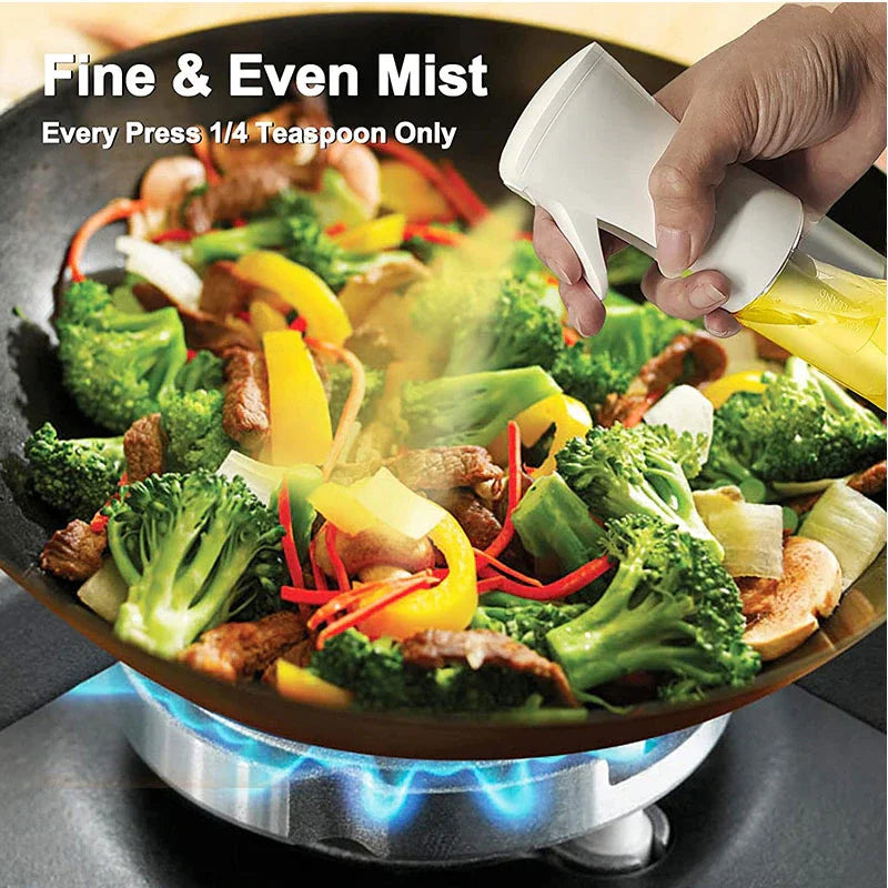 200ml Oil Spray Bottle Kitchen BBQ Cooking Olive Oil Dispenser Camping Baking Empty Vinegar Soy Sauce Sprayer Containers