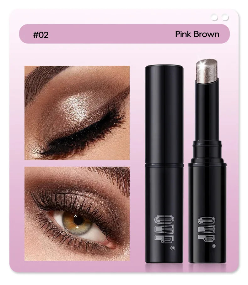 4-piece Water-glow Eyeshadow Stick Set, with Shimmering and Fine Glitter Effect, and Does Not Easily Smudge The Makeup.
