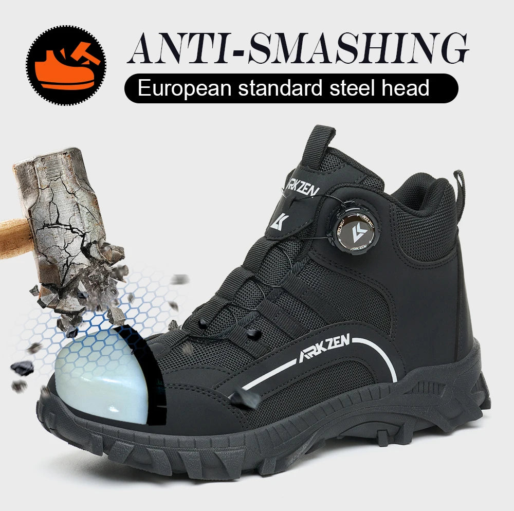 2026 Comfortable Lightweight Safe Boots Breathable Work Shoes For All Seasons High-Top Protective Boots