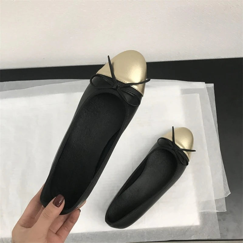 2026 New Spring Butterfly-knot Women Loafer Elegant Mix Colors Slip On Shoes Laides Comfort Soft Sole Ballet Flats Single Shoes
