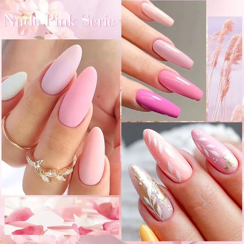 8Pcs/Set Fluorescent Gel Nail Polish Set Summer Colorful Semi Permanent Nail Art Gel Varnish Nail Supplies Manicure For Nails