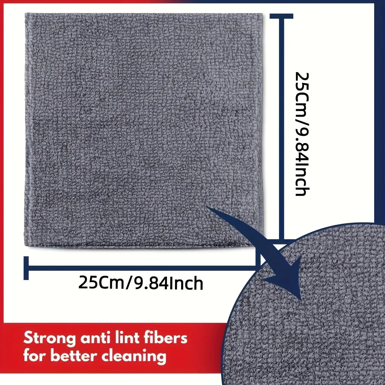 10 Kitchen Towel, Ultra-fine Fiber Light Gray Cleaning Cloth Set, Absorbent, Soft And Stain-removing Cloth