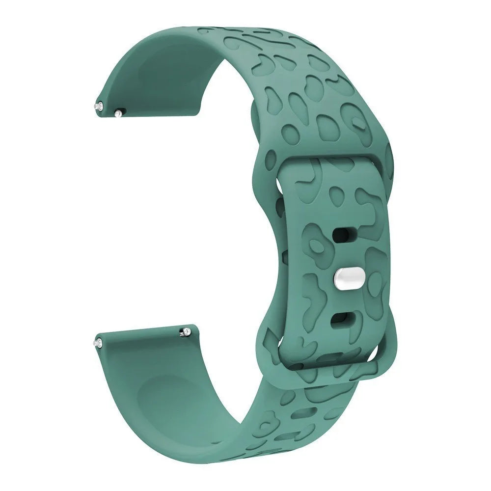 18mm 20mm 22mm Silicone Strap For Garmin Forerunner 265 255 255S 265S 245 245M 645 645M 55 158 165 Smart Watch Engraved Band
