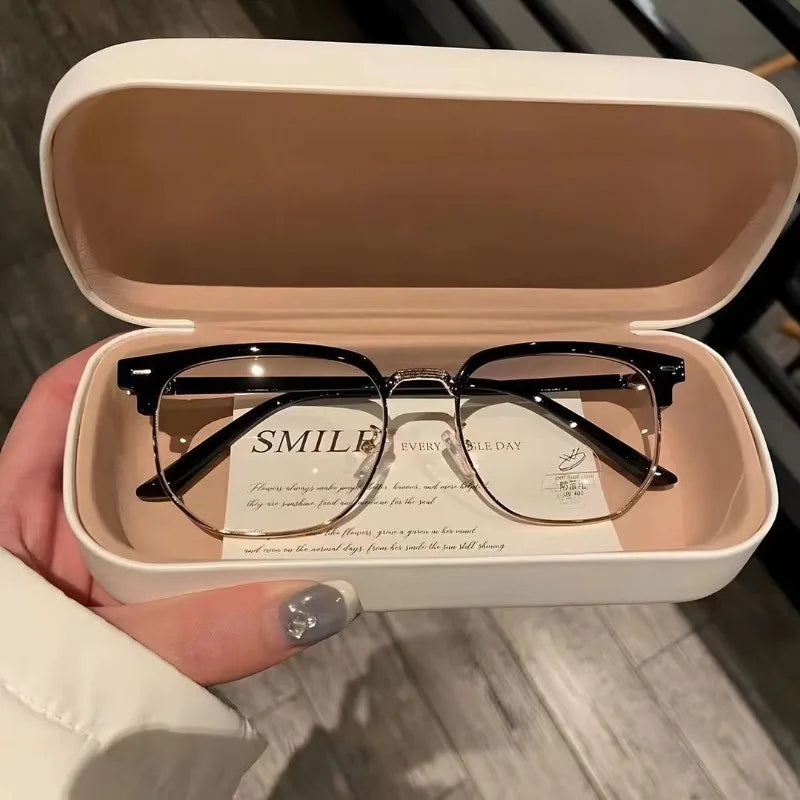 Half Frame Myopia Glasses Fashion Shortsighted Eyeglasses Men Women Optical Goggles Diopter -1.0 To -6.0 Computers Glasses