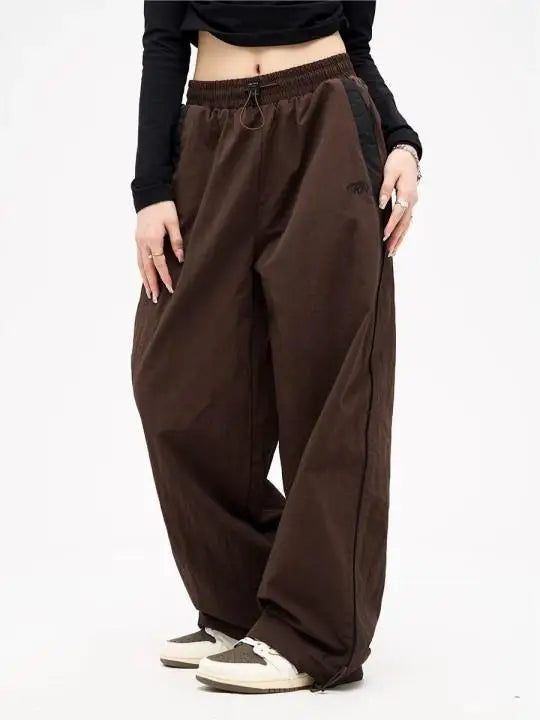 Y2K Pants Women  Vintage Street Distressed Wash  Women Clothing Casual Wide Leg High WaistedWoman Pants
