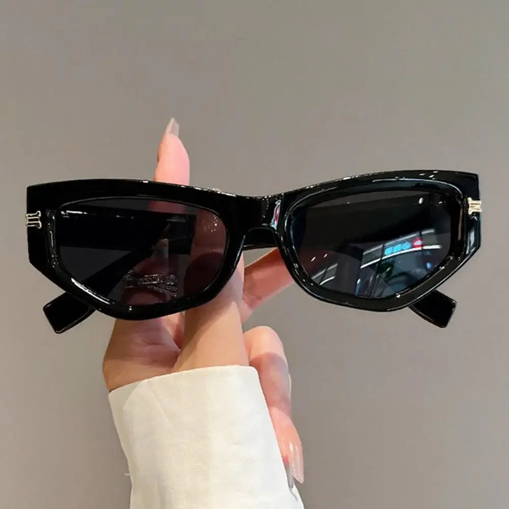 KAMMPT Vintage Cat Eye Sunglasses Men Women New in Fashion Irregular Gradient Eyewear Shades Luxury Brand Designer Sun Glasses