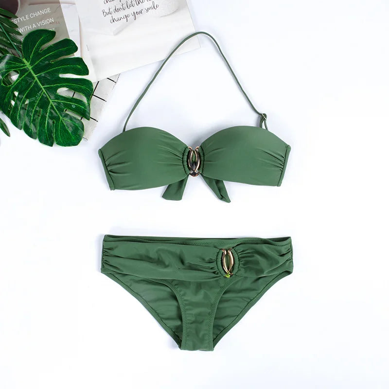 New Sexy Bikinis Swimsuits Women Swimwear Push Up For Female Beach Swimming Wear Bathing Suits Brazilian Bikini Set Pool Bather