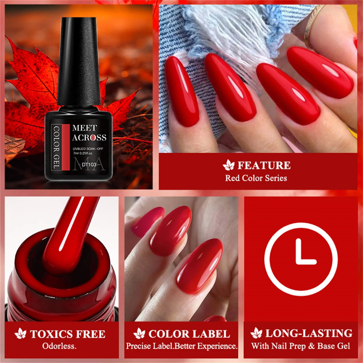 8Pcs/Set Fluorescent Gel Nail Polish Set Summer Colorful Semi Permanent Nail Art Gel Varnish Nail Supplies Manicure For Nails