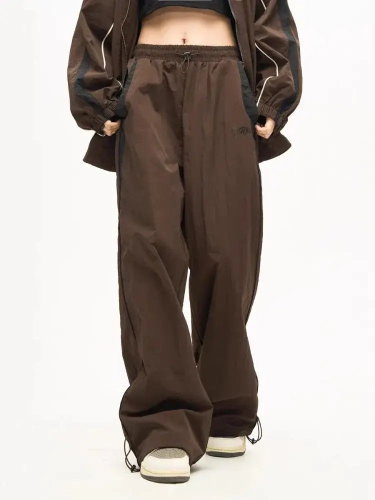 Y2K Pants Women  Vintage Street Distressed Wash  Women Clothing Casual Wide Leg High WaistedWoman Pants