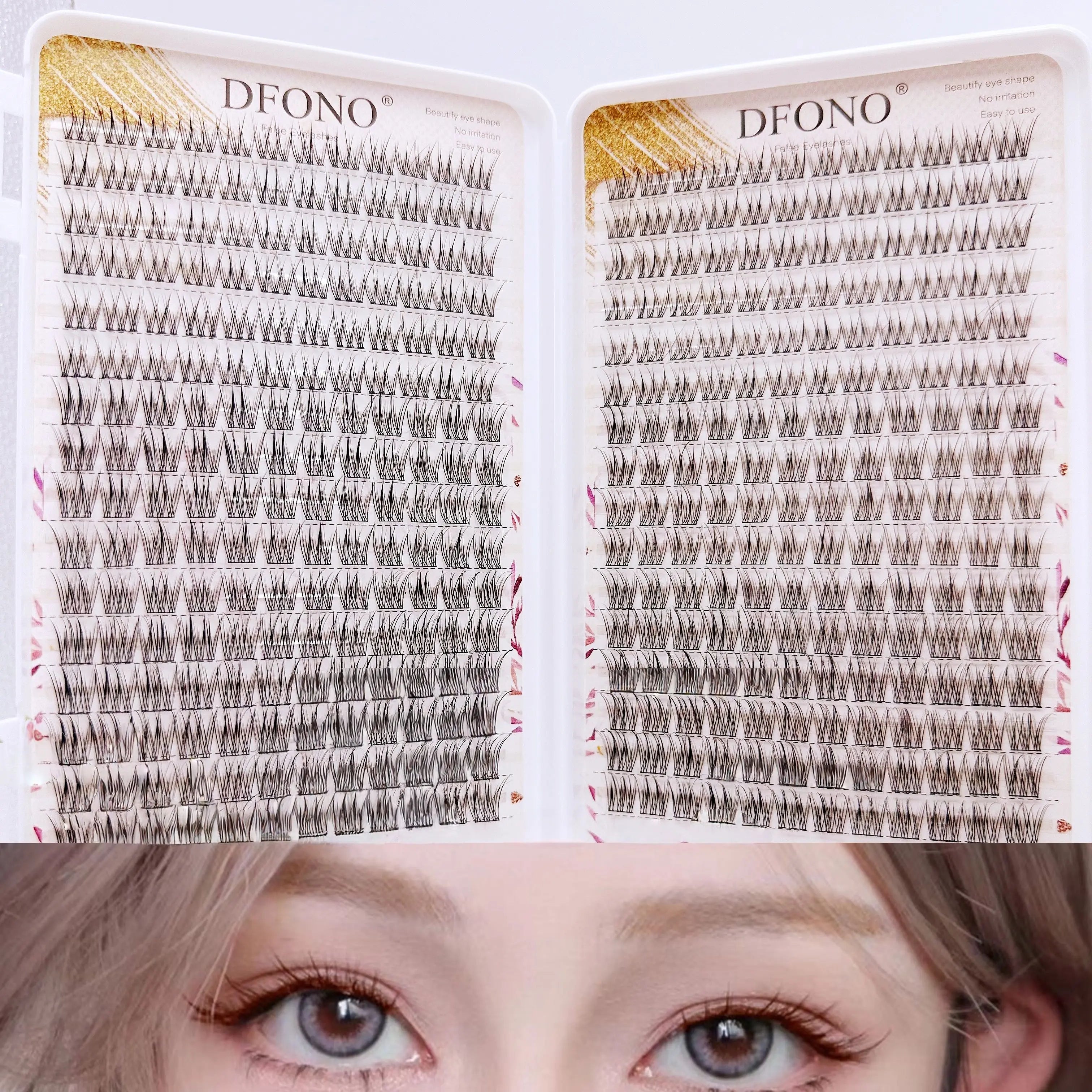 Sets of cluster lashes