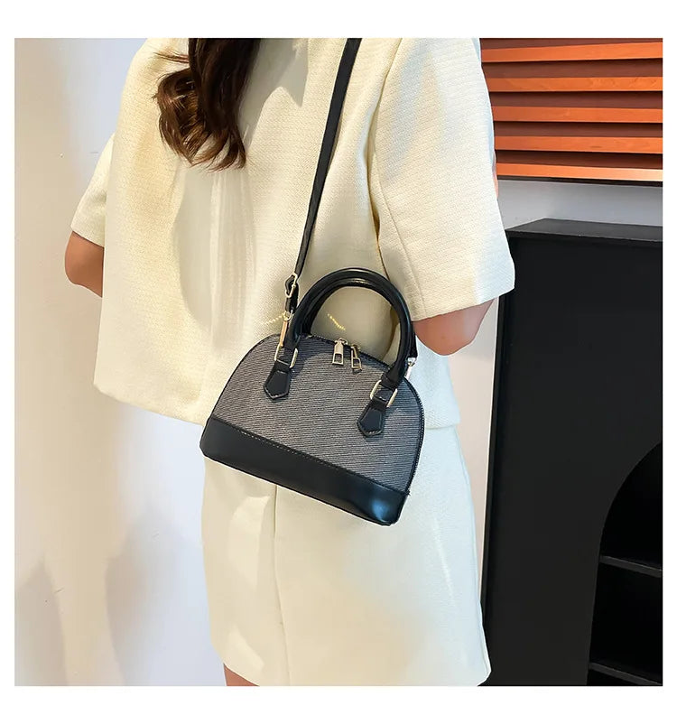 Women Shell Crossbody Bag New Trendy Retro Shoulder Handbag Simple Stylish Casual Commuter Purse Lady Bolsa Feminina Сумка