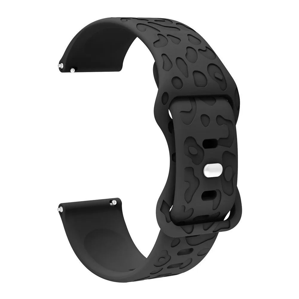 18mm 20mm 22mm Silicone Strap For Garmin Forerunner 265 255 255S 265S 245 245M 645 645M 55 158 165 Smart Watch Engraved Band