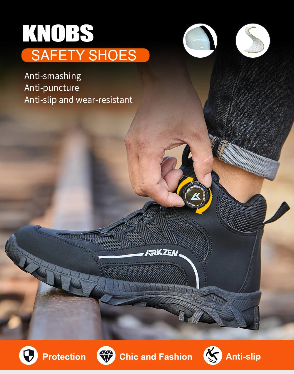2026 Comfortable Lightweight Safe Boots Breathable Work Shoes For All Seasons High-Top Protective Boots