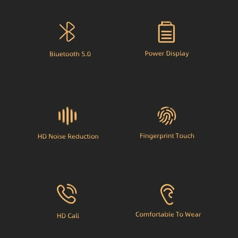 J18wireless Bluetooth earphones HiFI in ear stereo microphone waterproof noisecancelling sports earphones suitable for Xiaomi ..