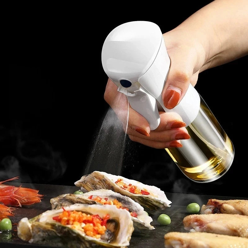 200ml Oil Spray Bottle Kitchen BBQ Cooking Olive Oil Dispenser Camping Baking Empty Vinegar Soy Sauce Sprayer Containers