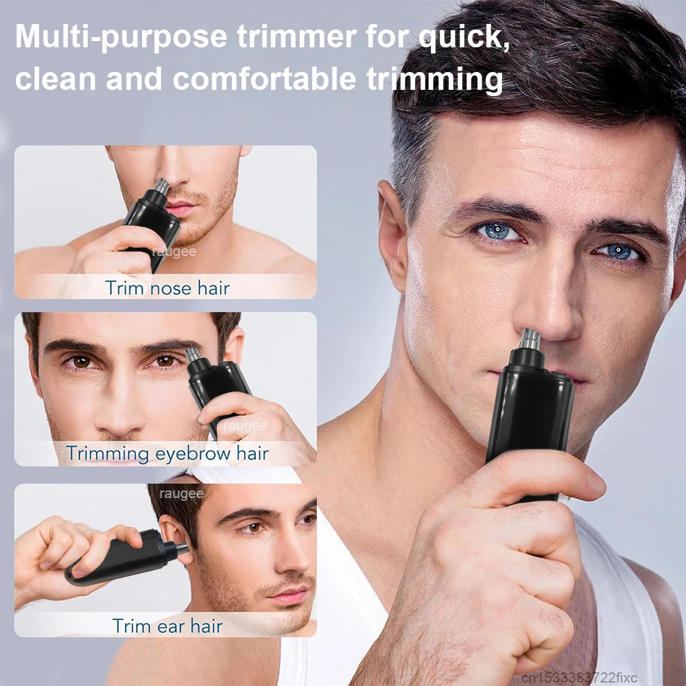 Mini Electric Nose Hair Trimmer for Men Rechargeable Portable Beard Eyebrow Grooming Tool Nose And Ear Hair Remover