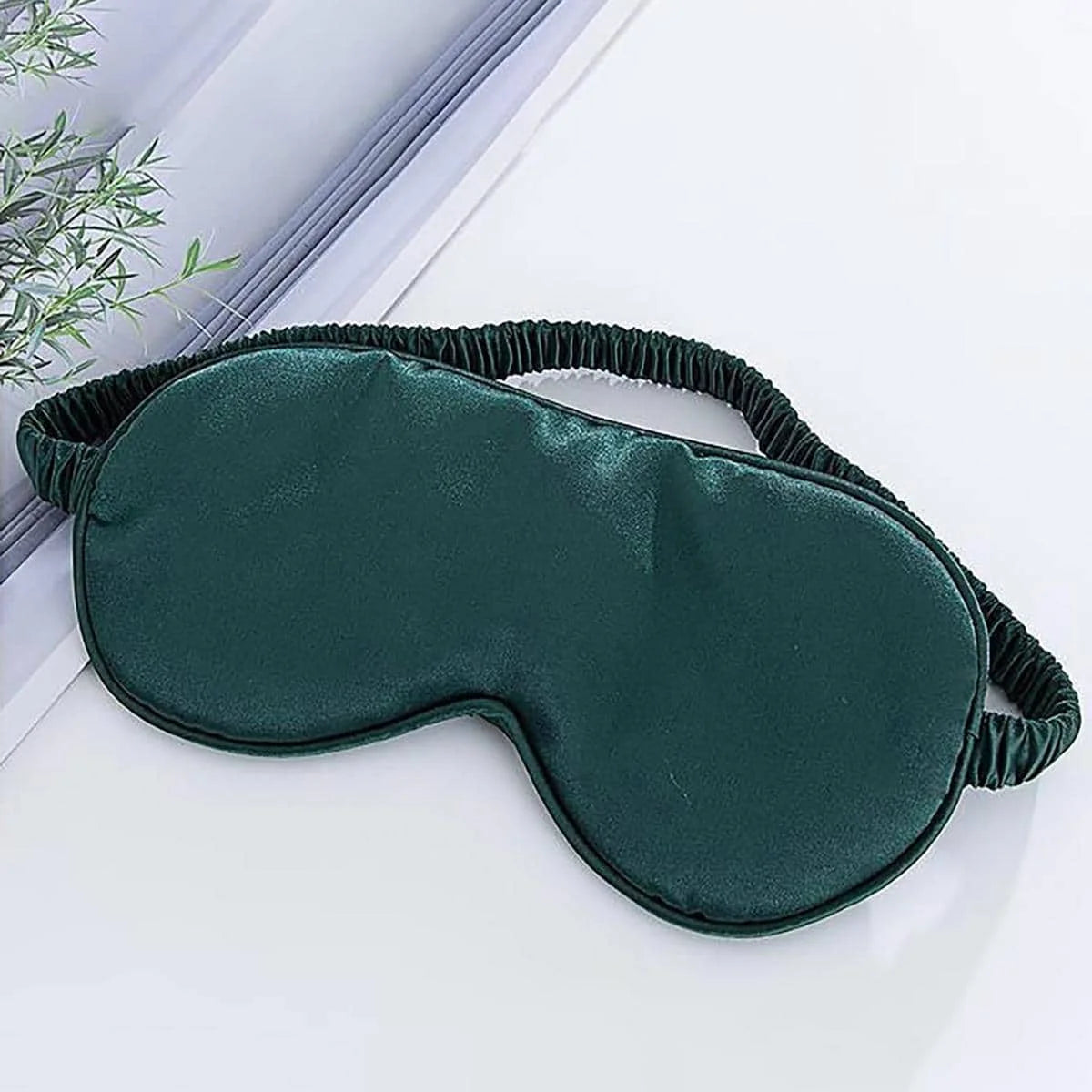 1pc-Double Sided Imitation Silk Unisex Eye Mask, Light Blocking, Non Eye Pressure, Sleep Elasticity, Travel, Lunch Break, Sleep