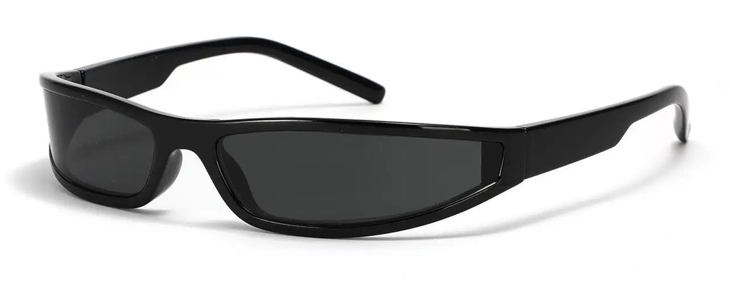 Narrow Rectangle Y2K Sunglasses  Luxury Brand Punk