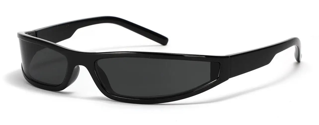 Narrow Rectangle Y2K Sunglasses  Luxury Brand Punk