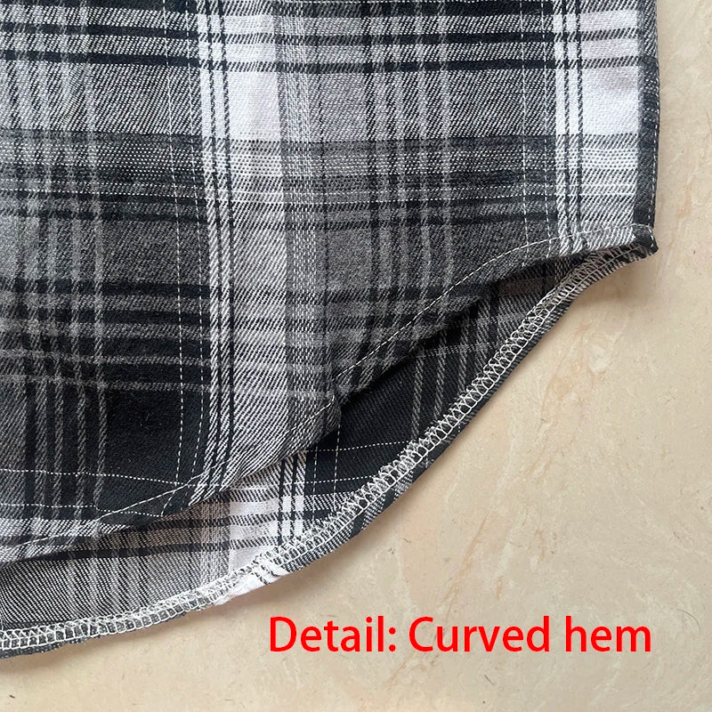 Plaid Shirt Women Long Sleeve Top Female Vintage Fashion Single Breasted Blouse Ladies Preppy Style Loose Check Shirts