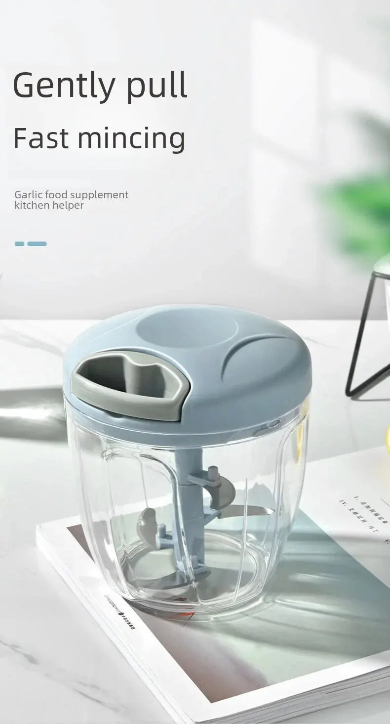 Home Kitchen Manual Ginger Grinder Garlic Mud Splasher Multifunctional Vegetable Cutter Handheld Meat Grinder Modern Minimalist