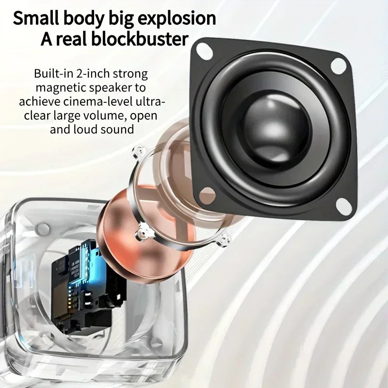 Stereo Sound Mini Speakers With Cool Lights Computer Speakers USB Powered 3.5mm Portable Speakers for Computer Laptop and iPad