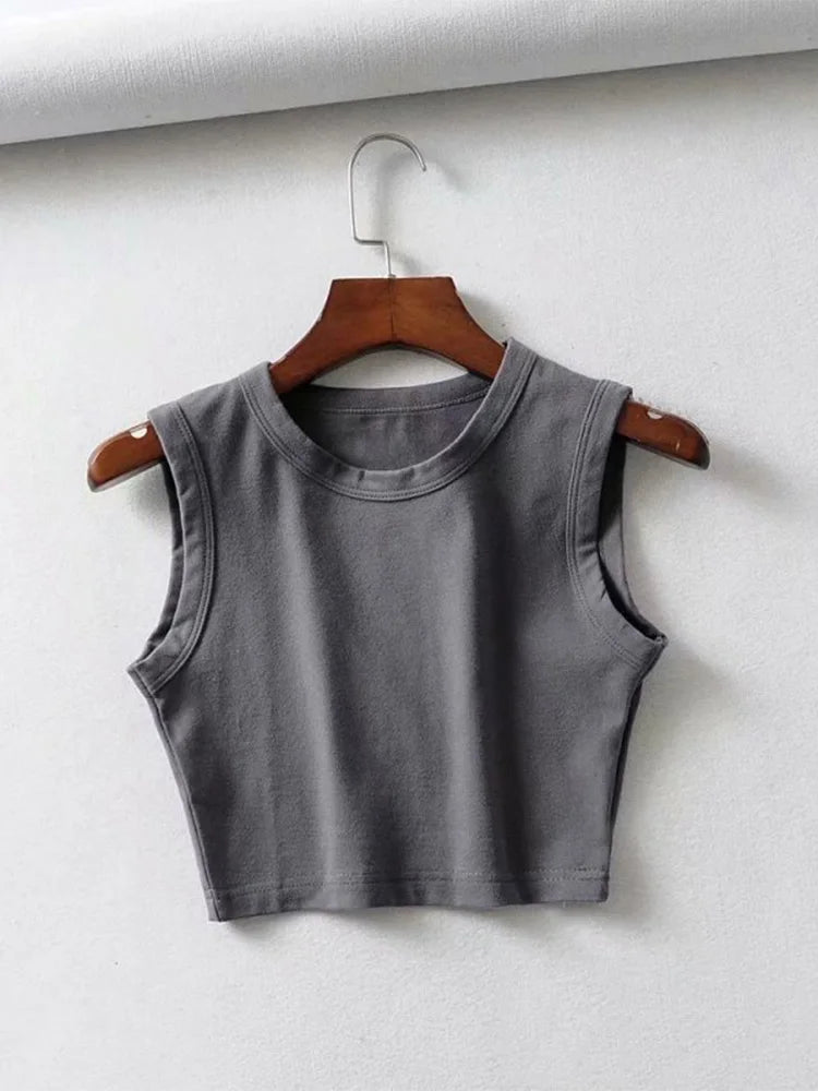 summer vintage white crop tops women biker black punk sexy tank top streetwear cropped sleeveless top