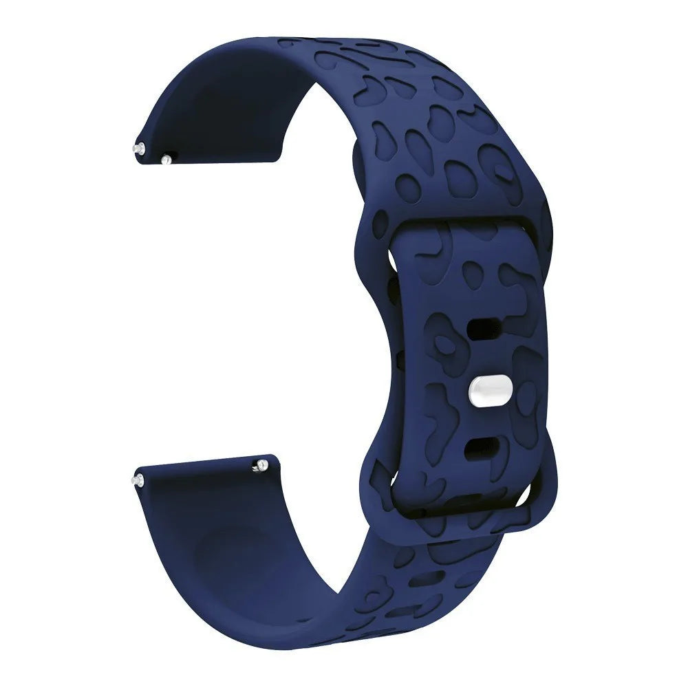 18mm 20mm 22mm Silicone Strap For Garmin Forerunner 265 255 255S 265S 245 245M 645 645M 55 158 165 Smart Watch Engraved Band