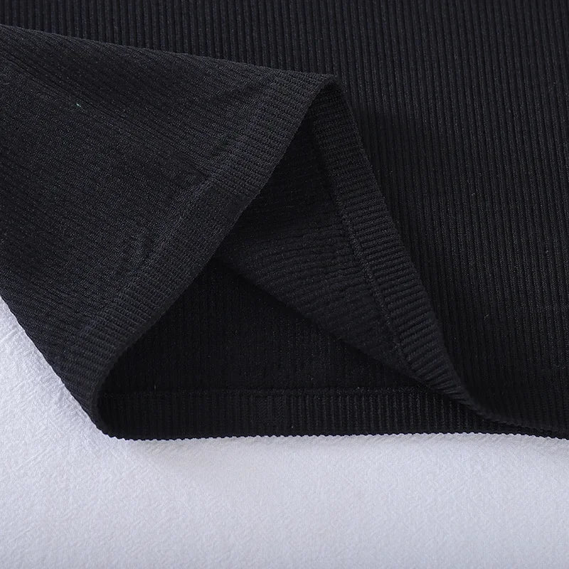 New Seamless Ribbed High Neck Sports Vest Full Wrap Vertical Stripes Running Fitness Yoga Women's Quick Dry Top Female