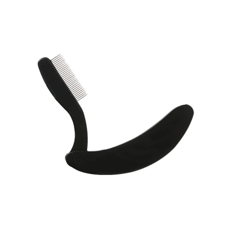 1pc Eyelash Beauty Collapsible Separator Portable Eyelash Brush Comb Mascara Curl Eye Lash Stainless Steel Eyelash Combing Tools