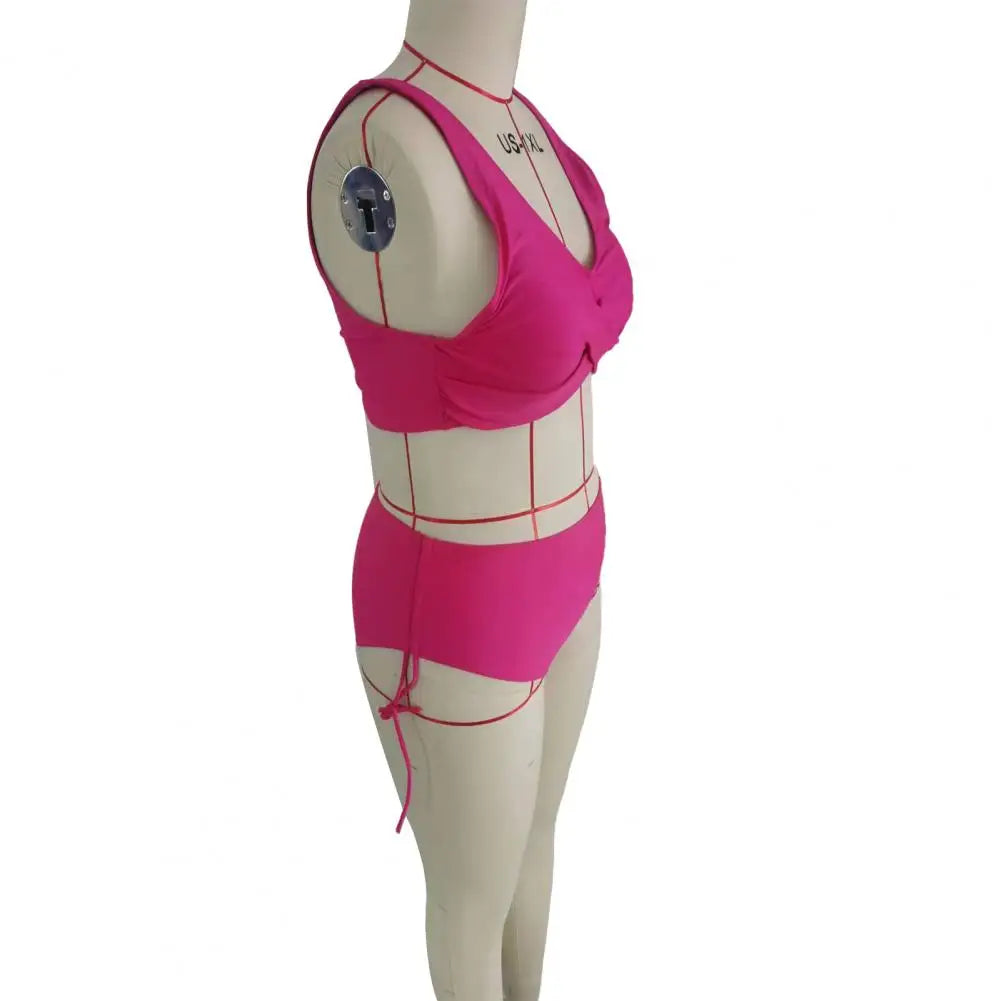 Sexy High Waist Bikinis 2024 Bandage Swimwear Women Swimsuit Female Bikini Set Print Bodysuit Bathing Suit Summer