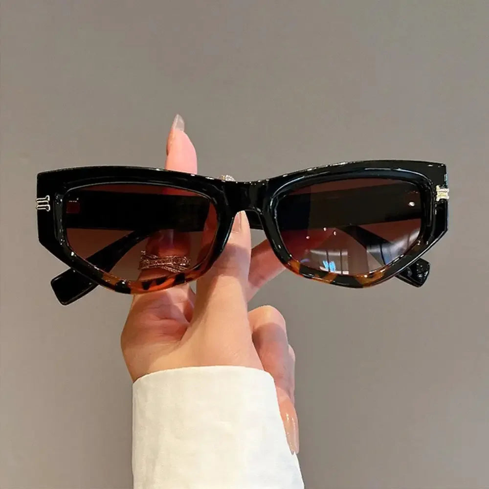 KAMMPT Vintage Cat Eye Sunglasses Men Women New in Fashion Irregular Gradient Eyewear Shades Luxury Brand Designer Sun Glasses