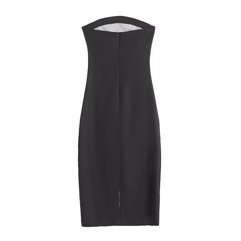 Sexy Strapless Backless Printed Long Dress Women Fashion Sleeveless Off Shoulder Vestidos Summer Lady Party Evening Robes