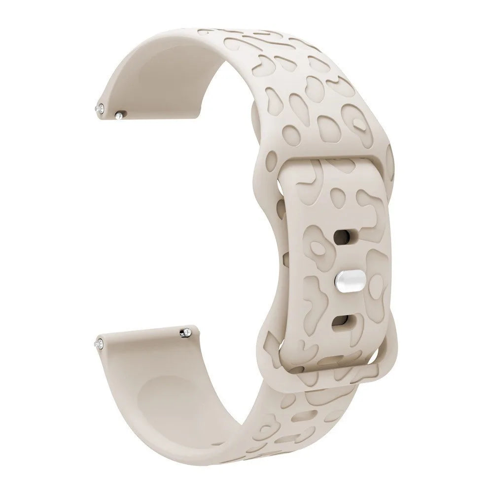 18mm 20mm 22mm Silicone Strap For Garmin Forerunner 265 255 255S 265S 245 245M 645 645M 55 158 165 Smart Watch Engraved Band
