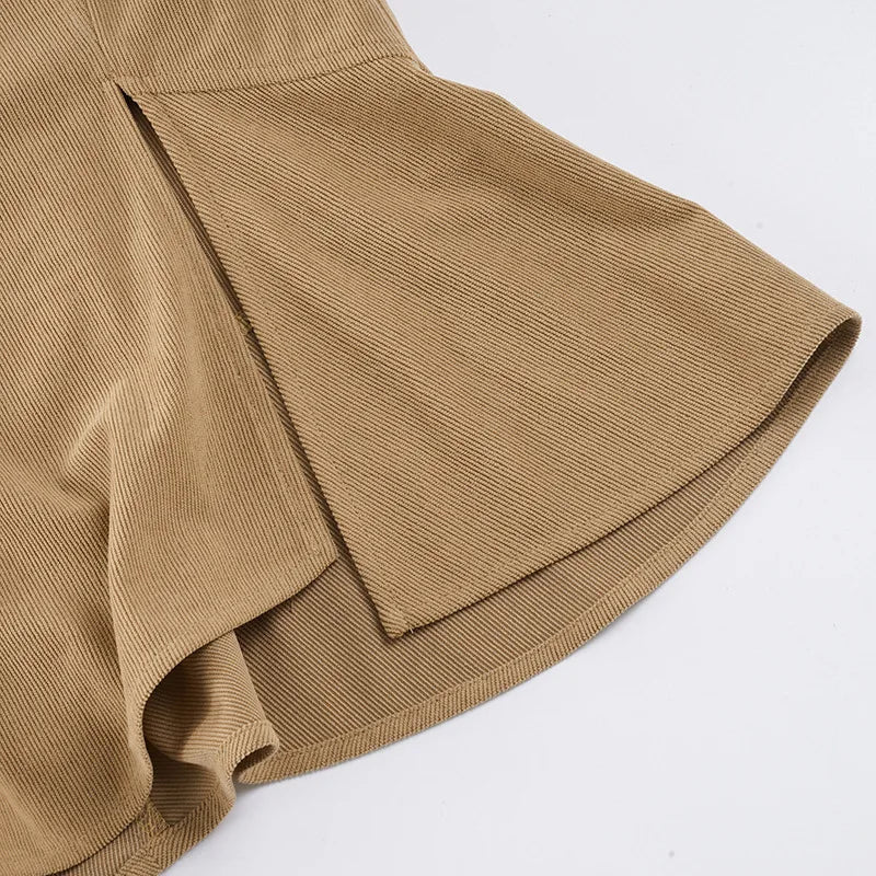 Ticketsx Fashion Vintage Embroidered Skirt Summer Solid New Ruched Split Slim Skirt Elegant Vacation Streetwear Women's Clothing