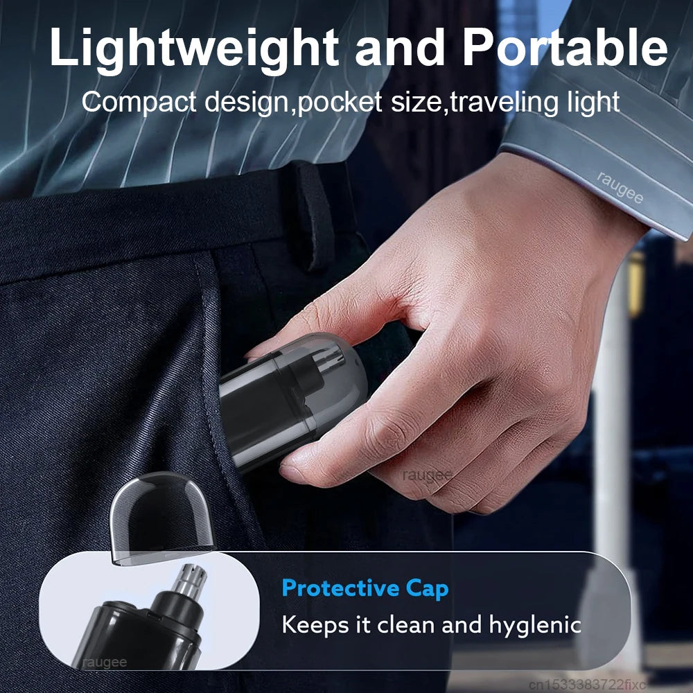Mini Electric Nose Hair Trimmer for Men Rechargeable Portable Beard Eyebrow Grooming Tool Nose And Ear Hair Remover