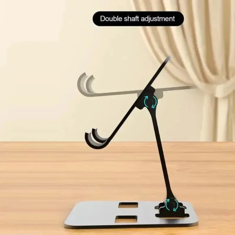 Fashion Universal Foldable Desk Phone Holder Mount Stand For iPhone 12-17 Mobile Phone Holder Tablet Desktop Metal Holder