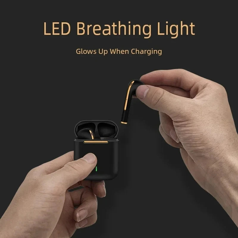 J18wireless Bluetooth earphones HiFI in ear stereo microphone waterproof noisecancelling sports earphones suitable for Xiaomi ..