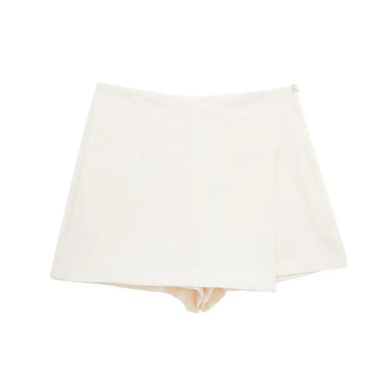HXAO Shorts Women Black White Mini shorts Women's Shorts High waist Micro Casual Skirt Shorts Asymmetric Shorts Skirt Mujer