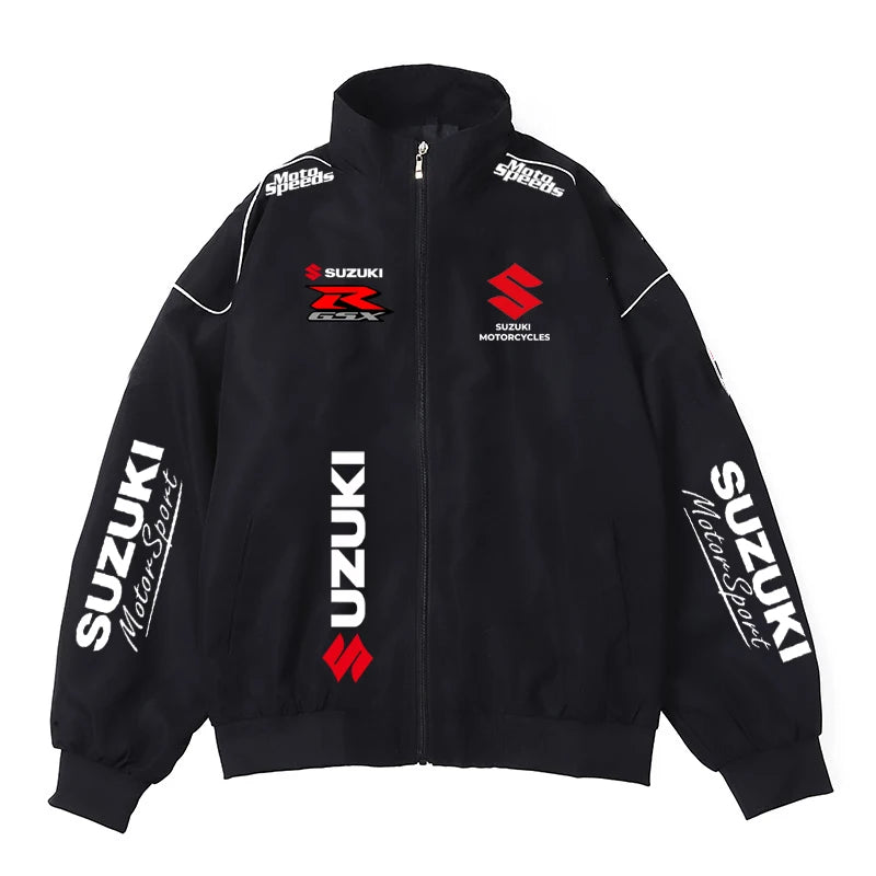 Suzuki Jacket, Suzuka Endurance Racing Suit with Cotton, Warm and Windproof Men's Motorcycle Jacket, Women's Fashionable Jacket
