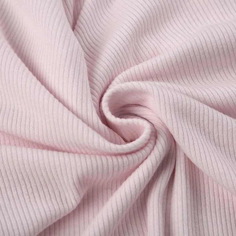 Mooyu Cute Bandage Bow Cropped Top Pink Sweet Coquette Sweet T Shirts Fall Spring Casual Square Collar Tees Women y2k Aesthetic