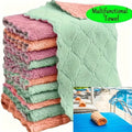 10 Kitchen Towel, Ultra-fine Fiber Light Gray Cleaning Cloth Set, Absorbent, Soft And Stain-removing Cloth